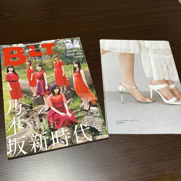 B.L.T.2019.1月号　雑誌、別冊付録　両面超ビッグポスター　、クリアファイル　乃木坂46