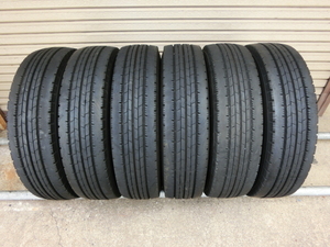 ★ 195/85R16 114/112L ★ 6本セット!! ★ DUNLOP ★ ENASAVE SPLT50M　2023年製　残溝約8～9㎜　キャンター・エルフ・ダイナ・デルタ