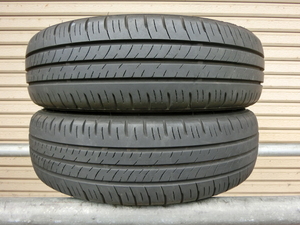 ★ 155/65R14 ★ 2本セット!! ★ DUNLOP ★ ENASAVE EC300+　約8.5分山　2020年製　155/65/14　155/65-14