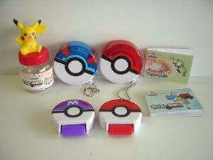 ♯Ivc07CtポケモンステーショナリーBW2012年劇場版全8種消しゴム♂TAKARATOMYARTS♀200円〓012554_c