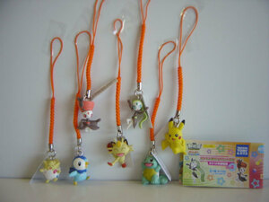 ♯Ivc08AZポケモン根付マスコットBW2012年劇場版2全7種ゼニガメ:♂TAKARATOMYARTS♀100円〓012568_c