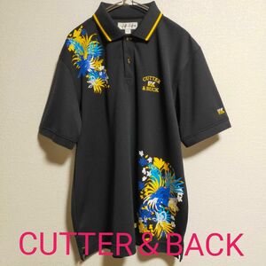 新品　CUTTER＆BACK　カッター＆バック　 ゴルフウェア 半袖ポロシャツ　吸湿速乾　サイズL