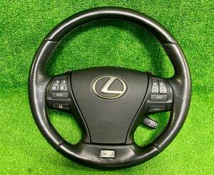 28年 希少 LEXUS F SPORT LS600h LS460 後期 ハンドル ステアリング コンビハンドル 純正 UVF45 USF40 レクサス LEXUS LS600hL 送料無料