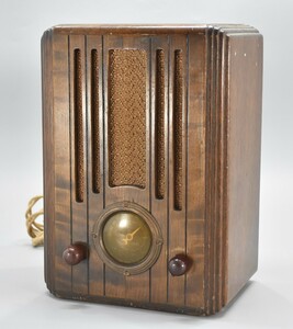 National National receiver R-21 vertical radio vacuum tube Matsushita wireless wooden Showa Retro Vintage antique RL-463G/207