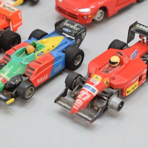 当時物 エポック社 スロットカー マグナカー F1 フェラーリ ベネトンフォード HONDA elf HOスロット レーシングカー 6点セットRL-496M/107の画像3