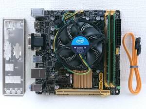ASUS H81I-PLUS / i3-4170 / メモリ 8GB (4GB×2) / CPUクーラー Mini ITXセット
