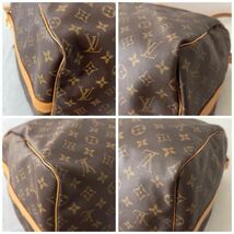 1円〜LOUIS VUITTON ルイヴィトン キーポル・バンドリエール 55 ボストンバッグ M41414 モノグラム ショルダーバッグ 2way ブラウン 茶色_画像5