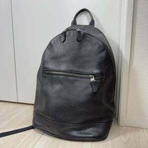 1円〜★COACH コーチ リュック オールレザー バックパック リュックサック レザー 黒 バッグ ブラック 72510 ウエスト スリム 