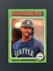 【 フリオ・ロドリゲス 999枚限定 】2024 Topps Heritage Chrome #286 Julio Rodriguez /999 Seattle Mariners