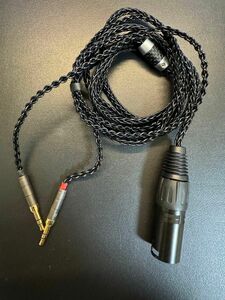 ヘッドホンリケーブル デュアル3.5mmオス to XLR