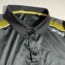 アンドロ andro JTTA 日本卓球協会公認 卓球ウェア ポロシャツ XLサイズ_画像6