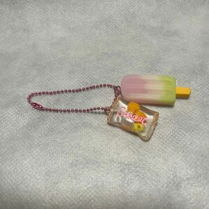 ハンドメイド　アイス　キャンディー　キーホルダー