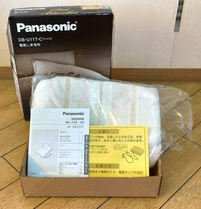 ■Panasonic　DB-U11T-C　２０１７年製　電気しき毛布　シングルSサイズ　洗える電気毛布■ホットブランケット　パナソニック■動作確認済