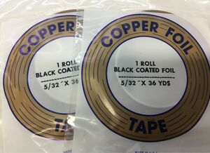 【フリマ】エドコ コパーテープ EB5/32ブラック 2本セット ステンドグラス材料 5/15価格改定