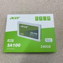 【2】25個入り 新品未開封未使用 エイサー Acer SA100-240GB 3D NAND SATA 2.5インチSSD 最大読み取り速度560MB/s最大書き込み速度500MB/s_画像1