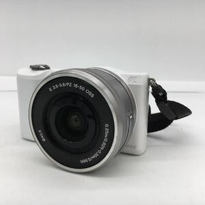 SONY ソニー α5000 ILCE-5000 ボディ ホワイト + レンズ E3.5-5.6 / PZ 16-50 OSS デジタル カメラ SDカード・バッテリー付属 動作未確認