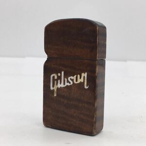 ジッポー Gibson ZIPPO ギブソン ジッポ 木製 オイルライター 喫煙具 現状品