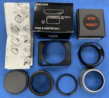 ◆RICOH HOOD&ADAPTER GH-2 ＋GOOD PRODUCT 46mm レンズフード セット　/ 6000円相当 / GR-DIGITAL Ⅲ用 フード&アダプター GRD3_画像1