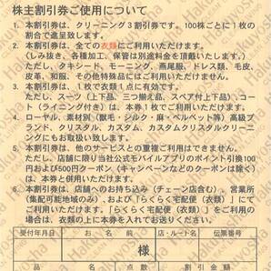 「白洋舎 株主優待」 株主割引券 クリーニング 3割引【1枚】 有効期限2024年10月31日 3割引券/Hakuyosha/株主優待券/30%OFFの画像1