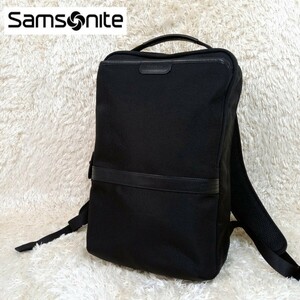 【美品】サムソナイト Samsonite トレードマスター 4 TRADE MASTER 4 リュック バックパック リュックサック A4サイズ PC収納 CORDURA 黒