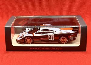 スパーク 1/43 Spark McLaren F1 GTR 2nd Le Mans 1997 A.Olofsson - P.-H.Raphanel - J.-M.Gounon #41 S5083