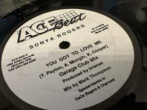 12”★Sonya Rogers / You Got To Love Me / ヴォーカル・ハウス・クラシック！