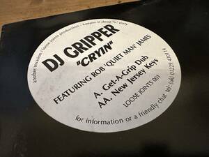 12”★DJ Gripper Featuring Rob 'Quiet Man' James / Cryin / ディープ・ハウス！