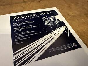 12”★Masanori Ikeda / City Lights / バレアリック / テック・ハウス！William Pittのカバー！