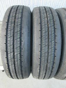 送料無料　新車外し　205/75R16　DUNLOP　SPLT38A　2本セット　イボ付き　バリ溝