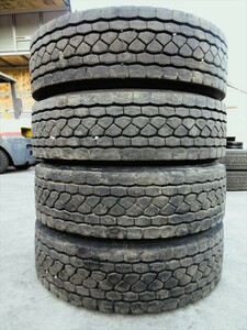 送料無料　245/70R19.5　BS　BRM　再製Tires　M801　ミックス　4本set　10mmぐらい　台Tires18～2007