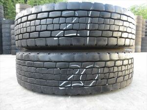 送料無料　225/80R17.5　DUNLOP　SP680　ミックス　2本セット　13mmぐらい