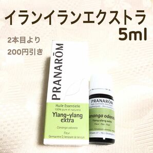 【イランイラン エクストラ】5ml プラナロム 精油