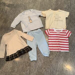  for infant 80 size 5 point / tops pyjamas One-piece 