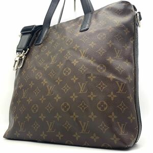 1円●高級品●LOUIS VUITTON ルイヴィトン モノグラム マカサーキタン M40388 トートバッグ 2way ビジネスバッグ ショルダーバッグ メンズ