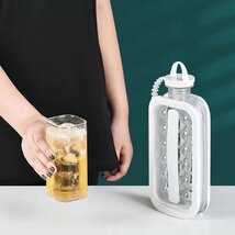 製氷器 製氷皿 丸い氷　密閉容器 アイストレー アウトドア ドリンクボトル　持ち運び 保冷剤　おしゃれ_画像8