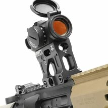 【未使用】UNITY TACTICAL タイプ LM2320 FAST MICRO MOUNT T-1 / T-2 ファストマイクロマウント ハイマウント リアサイト内蔵 BK ブラック_画像8