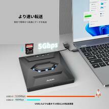 【未使用】Alxum ラップトップ用外付けCD DVDドライブ LM2302 Type-C USB 3.0ポータブルCDバーナーライター SDスロット＆USBポート付き_画像9