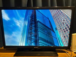 カーボン調フレームがクール！#液晶テレビ SONY #KDL-32EX550