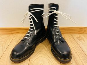 【イングランド製】ドクターマーチン 10ホール ホワイト社 UK8 DrMartens ブラック