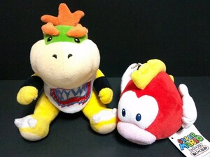 スーパーマリオ　三英　 ぬいぐるみ『プクプク』『クッパJr』　2体セット