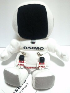 HONDA☆ アシモ ASIMO『ASIMO ハンドパペット ぬいぐるみ』＋『ASIMO ストラップ キーホルダー 2個』レア