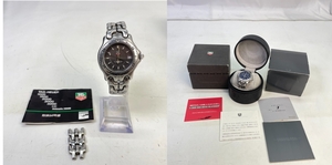 [9374][1 jpy ~] TAG Heuer 2 point set TAG HEUER Old Heuer cell series 200M quarts WG1113 CG1114 men's wristwatch junk 