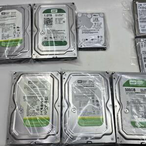 【1448】② 1円~ 内蔵型 3.5 2.5 HDD ハードディスク まとめ WD GreenPower HGST 1TB 500GB 320GB 8455MB 18点セット 未動確 ジャンク品の画像2