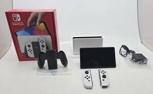 【1468】1円~ ② Nintendo Switch ニンテンドー スイッチ 有機EL ホワイト HEG-001 XTJ 完動品 中古品