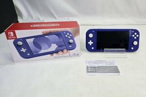 【2403】1円~ ゲームハード Nintendo Switch lite スイッチ ライト Blue ブルー HDH-001 XJJ 未動確 ジャンク品
