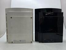 【2404】1円~ SONY PlayStation3 PS3 CECHL00 80GB ブラック ホワイト 2点セット 未動確 ジャンク品_画像2