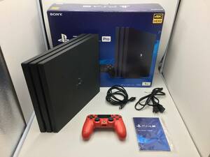 [2223]SONY PS4 Pro PlayStation 4 Pro body jet * black 1TB operation verification ending secondhand goods 