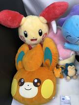 【1907】ポケモン ぬいぐるみ 16点まとめ キャプテンピカチュウ ゼニガメ ラプラス パモ 他 ポケットモンスター 中古品_画像2