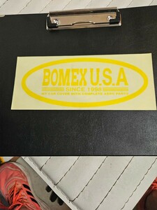 BOMEXUSAステッカー　BOMEX　ステッカー　ビンテージ　ヴィンテージステッカー　カークラブ　当時物　昭和レトロ