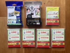[ unopened ]L stamp photopaper total 350 sheets EPSON Epson CANON Canon PALETTE PLAZA Palette pra The 